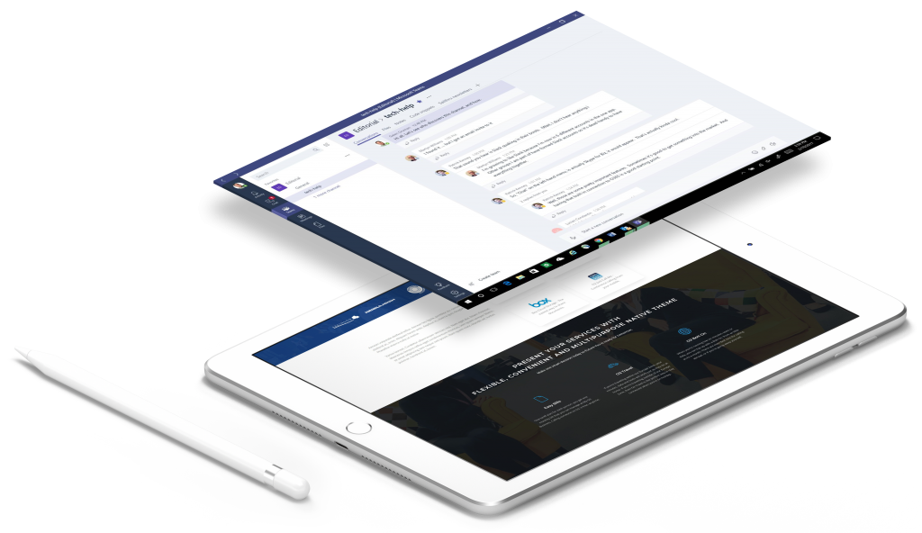 splash page business page ipad